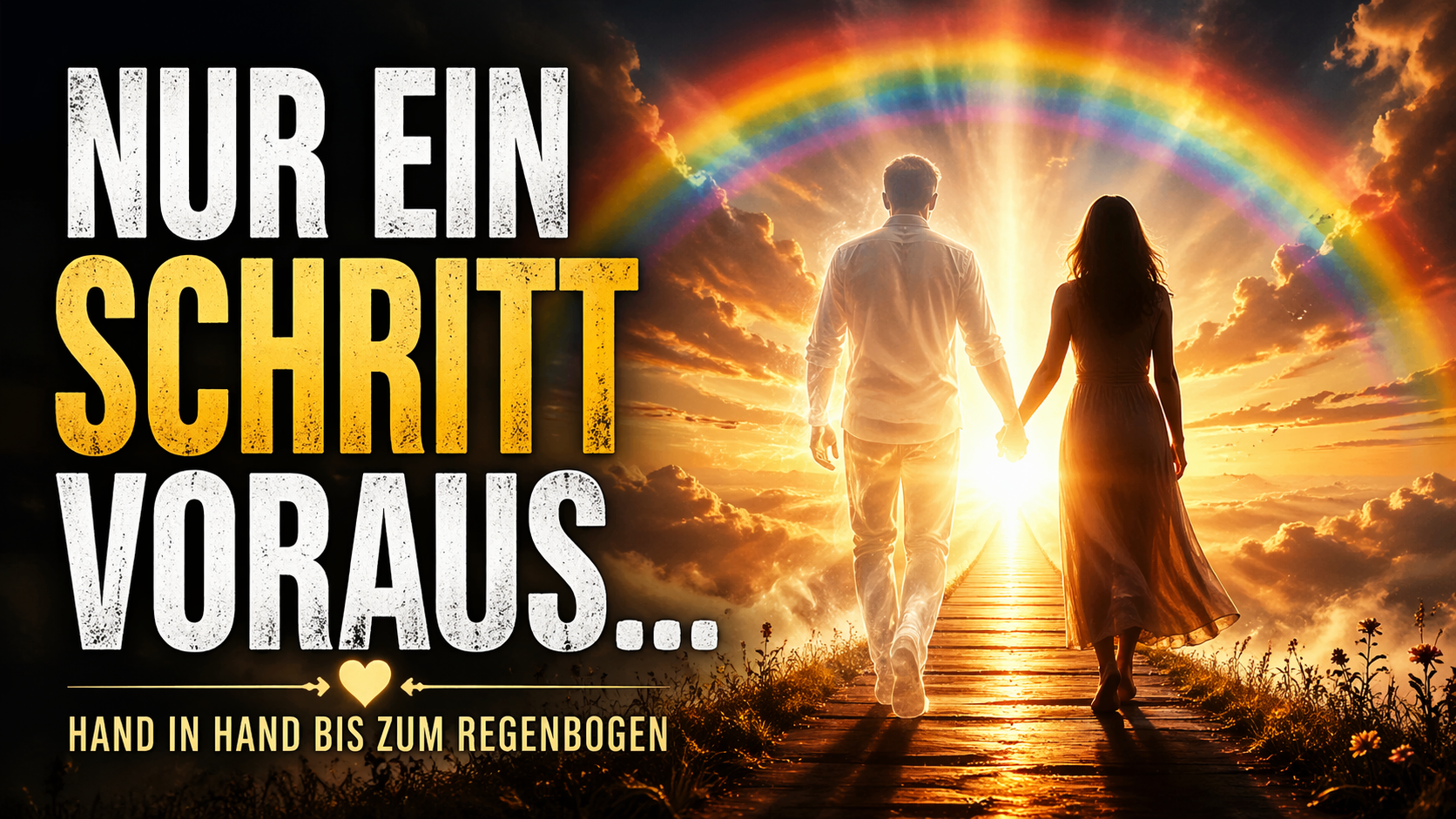 Hand in Hand bis zum Regenbogen