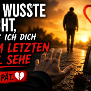 Ich wusste nicht, dass ich dich zum letzten Mal sehe