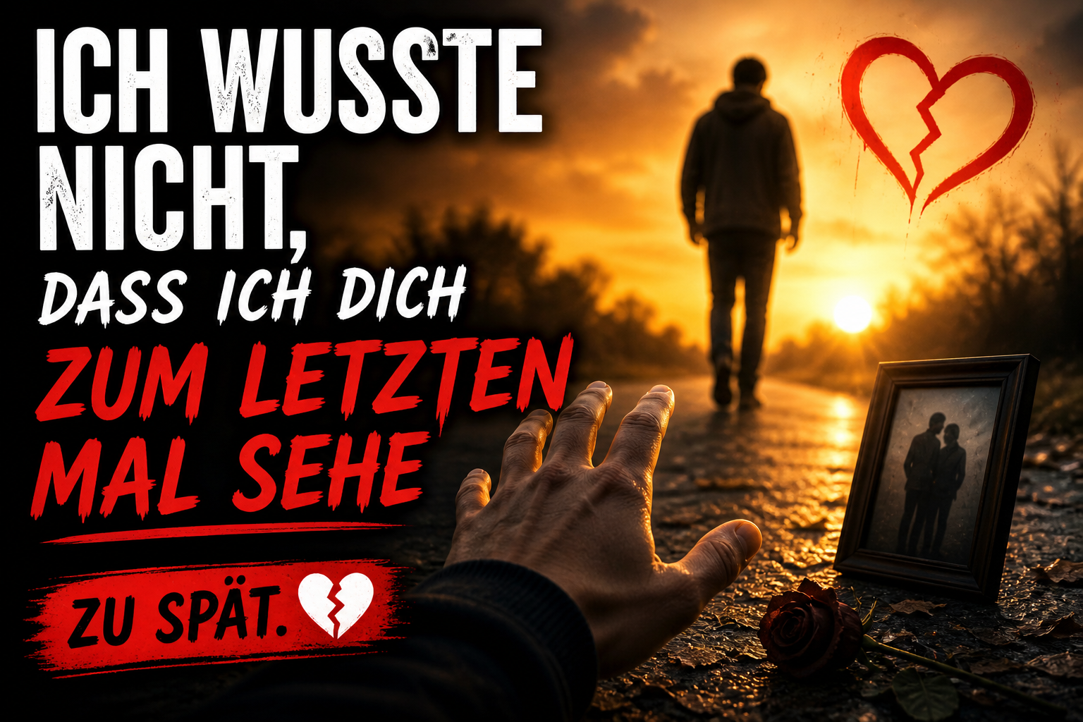 Ich wusste nicht, dass ich dich zum letzten Mal sehe