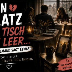 Dein Platz am Tisch ist leer