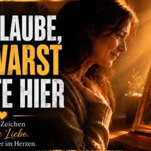 Ich glaube, du warst heute hier