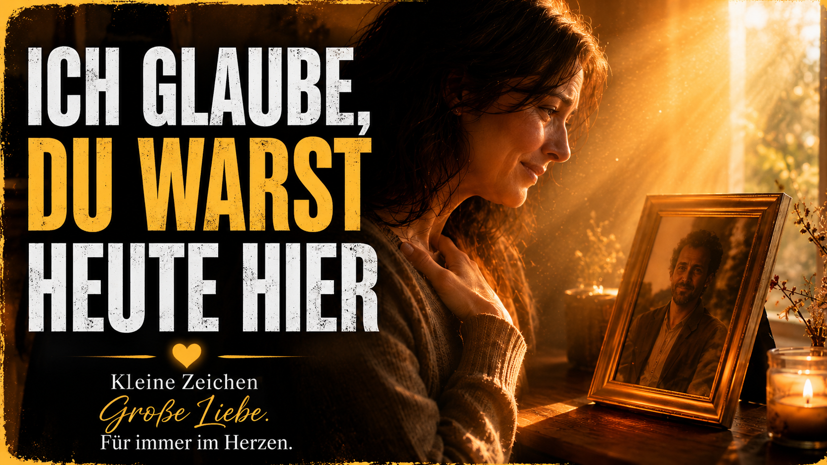 Ich glaube, du warst heute hier