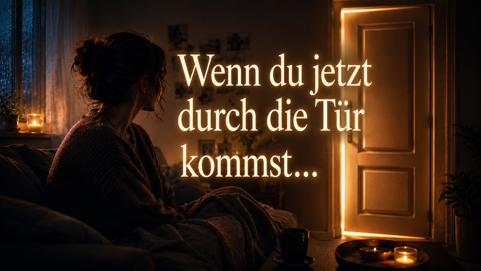 Wenn du jetzt durch die Tür kommst…