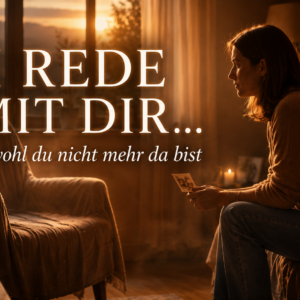 Ich rede mit dir, obwohl du nicht mehr da bist